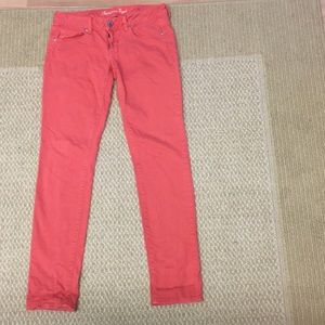 Burnt coral jeans